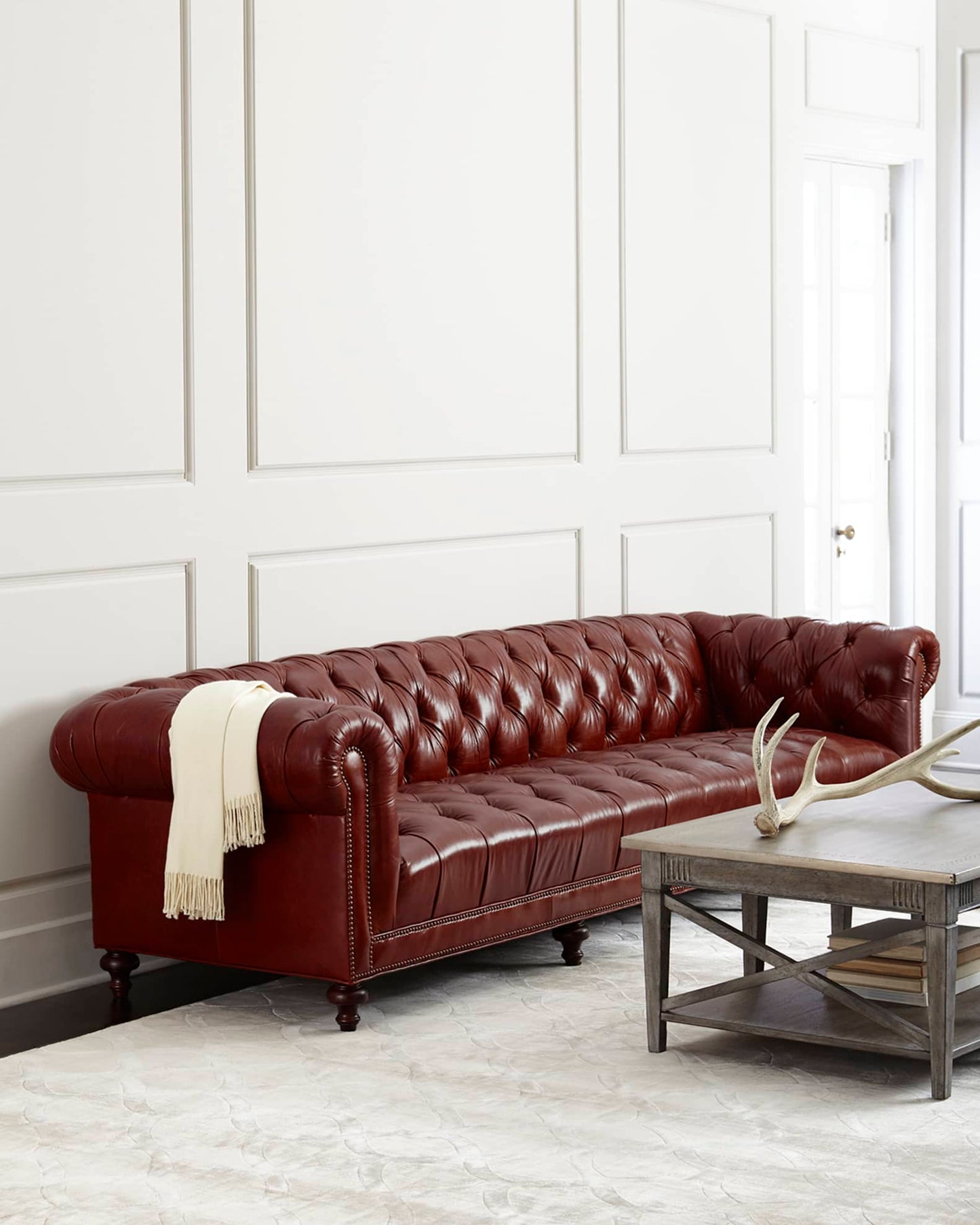 Roza Chesterfield Four Seater Sofa